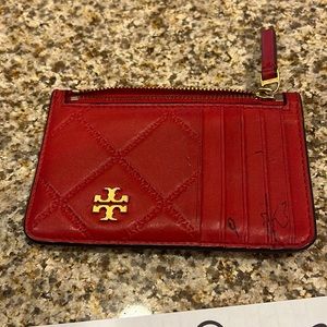 Tory Burch Cardholder. Red
